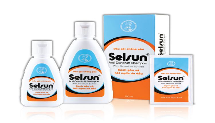 Trị bằng Tây y với dầu gội Selsun Trị bằng Tây y với dầu gội Selsun